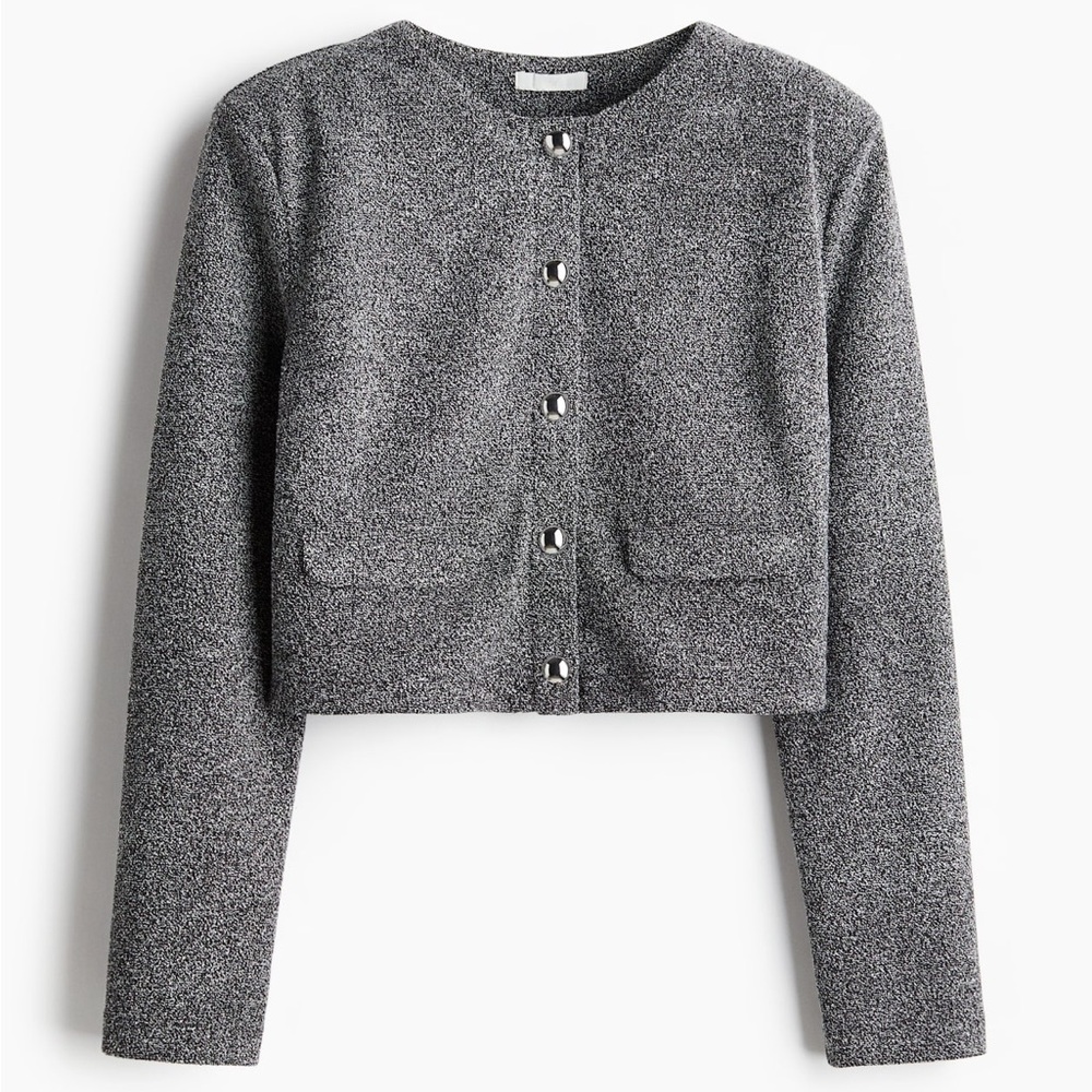 SHOULDER-PAD CARDIGAN